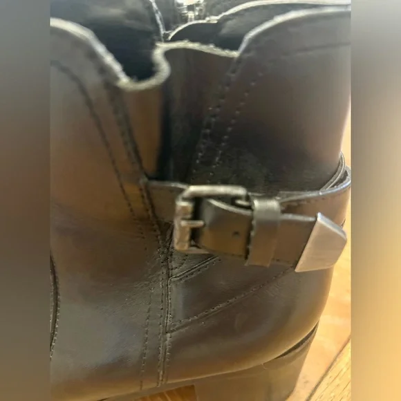 Bussla York Leather Moto Ankle Boots - Picture 4 of 6